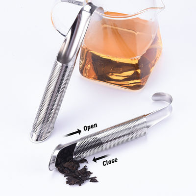 Stainless Steel Long-Handle Spice Strainer Mesh Pipe Tea Infuser for Kitchen Supplies