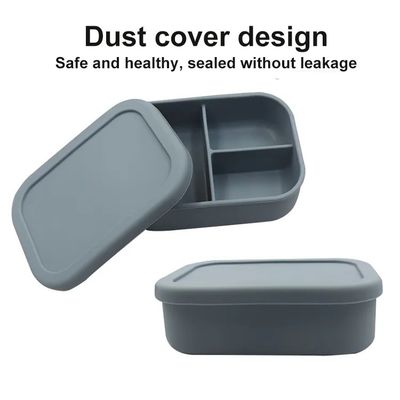 418g Leakproof Kids School Silicone Lunch Box with Lid Eco Friendly and Easy to Clean