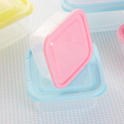Space-saving Mini Plastic Food Storage Containers for Refrigerator and Microwave