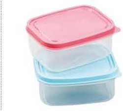 Space-saving Mini Plastic Food Storage Containers for Refrigerator and Microwave