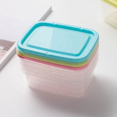 Space-saving Mini Plastic Food Storage Containers for Refrigerator and Microwave