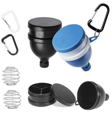 Food 4 OZ/120Ml Protein Powder Funnel with Keychain Portable and Convenient Dispenser