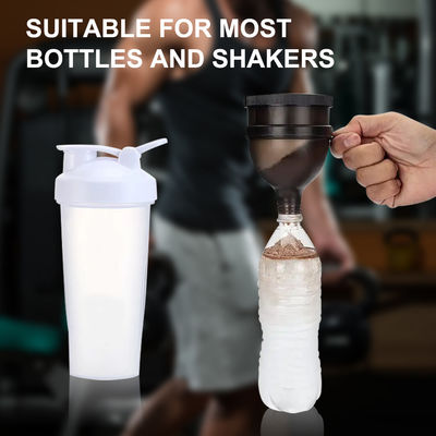Food 4 OZ/120Ml Protein Powder Funnel with Keychain Portable and Convenient Dispenser