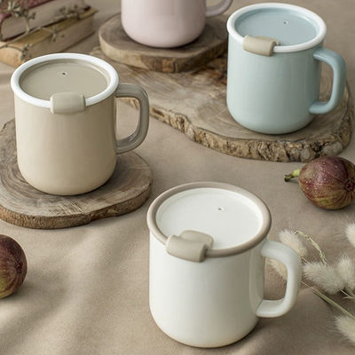 Coffee Mugs Office Table Top Tea Cup Birthday Gift 420ML with Lid Heat Preservation
