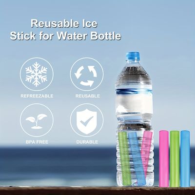 35g Customized Color Reusable Ice Cube Sticks for Freezable Water Bottle Cooling Rods