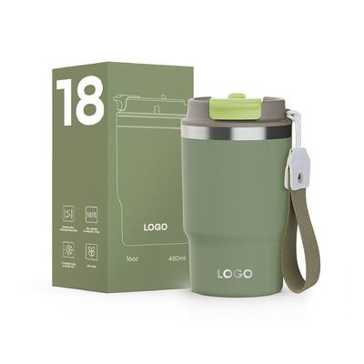 Stainless Steel 16oz Tumbler with Vacuum Insulated Coffee Cup BPA-free Lid Customized