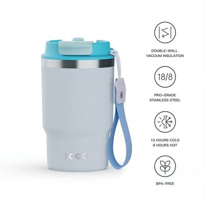 Stainless Steel 16oz Tumbler with Vacuum Insulated Coffee Cup BPA-free Lid Customized