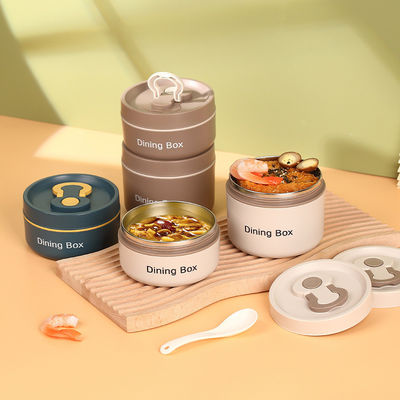Custom Eco Friendly Plastic Stainless Steel Insulated Lunch Box for Children's Storage