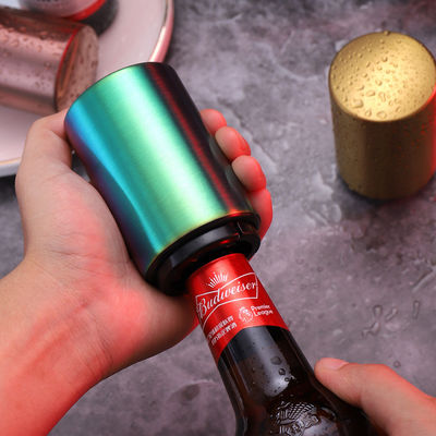 Custom Prints Stainless Steel Automatic Beer Opener with No Cap Damage and Material