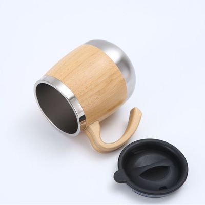 450ml Bamboo Stainless Steel Cup CLASSIC Design Style and HANDGRIP Accessories for Your