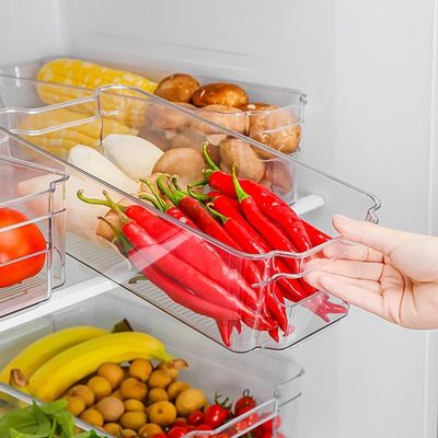 Food Storage Package Square Plastic Kitchen Container for Fridge Drawer Organizer