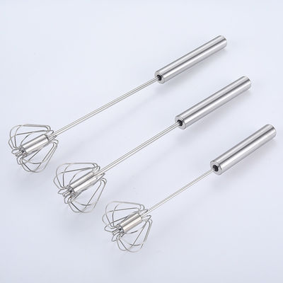 Customized Color Hand Push Mixer Cream Whipper Rotating Semi-Automatic Stainless Steel Egg Beater