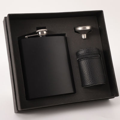 Portable Stainless Steel Camping Hip Flask Leakproof Whiskey Gift Set for Outdoor Fun