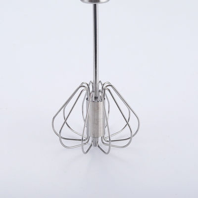 Customized Color Hand Push Mixer Cream Whipper Rotating Semi-Automatic Stainless Steel Egg Beater