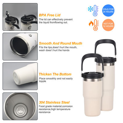20oz 304 Stainless Steel Portable Car Cup and Travel-friendly with Vacuum Insulation