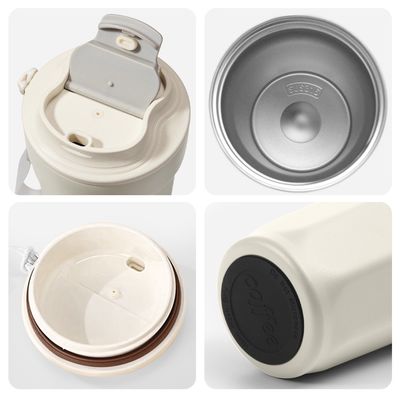 Stainless Steel Modern Car Coffee Cup with Vacuum Insulation Perfect on the Go