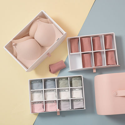 Convenient Storage Solution Dust-Proof Plastic Storage Box for Underwear and Socks
