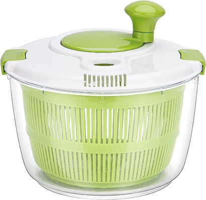 Comfortable Handle 5L Large Lettuce Salad Spinner Dryer With Customized Logo Acceptable