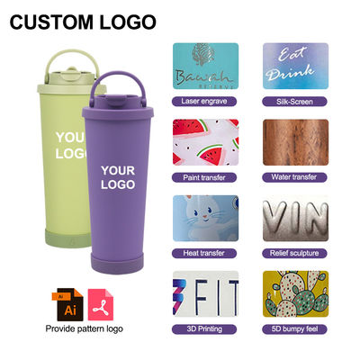 Straw Stainless Steel Insulated Tumbler with Ceramic Coating Liner and Silicone Base