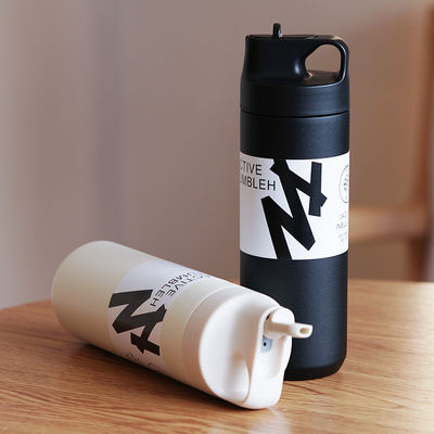 304 Stainless Steel Japandi Design Style 550ml Double Wall Vacuum Flask With Handle
