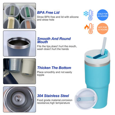 Thermal Insulation 14oz Kids Cup with Straw Bpa Free Double Wall Stainless Steel Tumbler