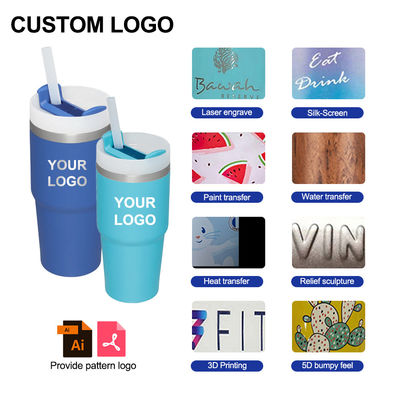 Thermal Insulation 14oz Kids Cup with Straw Bpa Free Double Wall Stainless Steel Tumbler