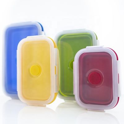 Highly Customized Safe Microwavable Eco-Friendly School Silicone Lunch Bento Box