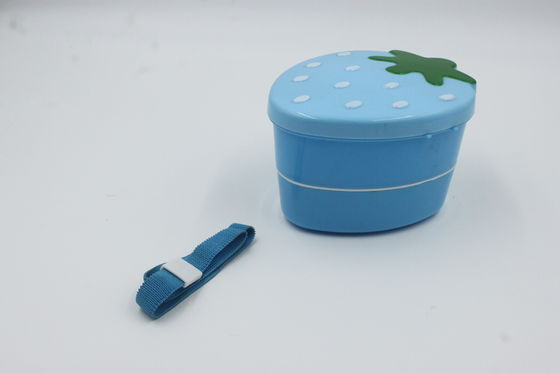 Strawberry Shape Food Container for Kids 15x12x8.7cm Custom Leakproof Lunch Box Packaging