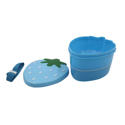 Strawberry Shape Food Container for Kids 15x12x8.7cm Custom Leakproof Lunch Box Packaging