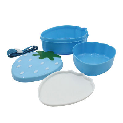 Strawberry Shape Food Container for Kids 15x12x8.7cm Custom Leakproof Lunch Box Packaging