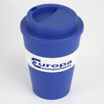 12oz 350ml PP Silicone Cover Bamboo Fiber Reusable Coffee Mug with Lid An Ideal Giveaway Item
