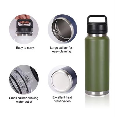 Adults 18 oz 26 oz 36 oz Insulated Water Bottle Double Wall Stainless Steel Gym Sports Drinking Bottle