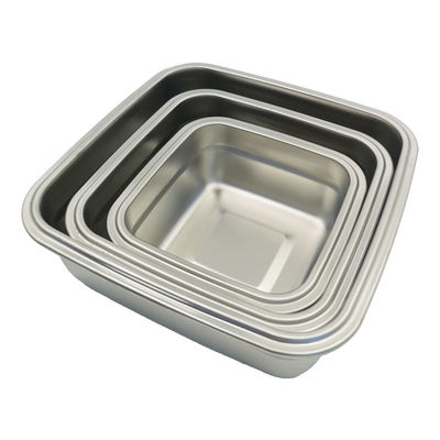 Rectangle 400/750/1200ml Stainless Steel Bento Lunch Box Set with Locking Lids and Durable