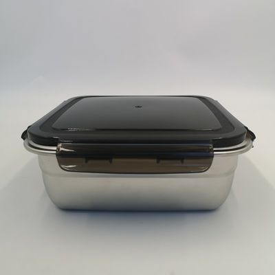 Rectangle 400/750/1200ml Stainless Steel Bento Lunch Box Set with Locking Lids and Durable