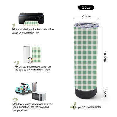 20oz Capacity Music Speaker Tumbler American Style Design with Detachable LED Light
