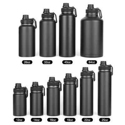 32oz/64oz Vacuum Flask Water Bottle for Direct Drinking at Sport GYM Stainless Steel