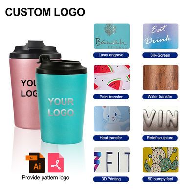 12oz Travel Reusable Coffee Cup Mug Insulated Thermal Stainless Steel Tumbler Higher