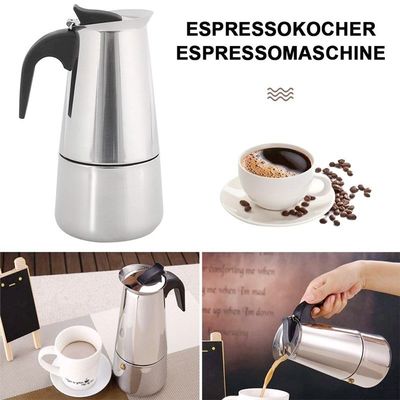 Coffee Tea Tools 6 Cup Stainless Steel Moka Pot Espresso Coffee Maker by Bialetti