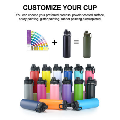 32oz/64oz Vacuum Flask Water Bottle for Direct Drinking at Sport GYM Stainless Steel
