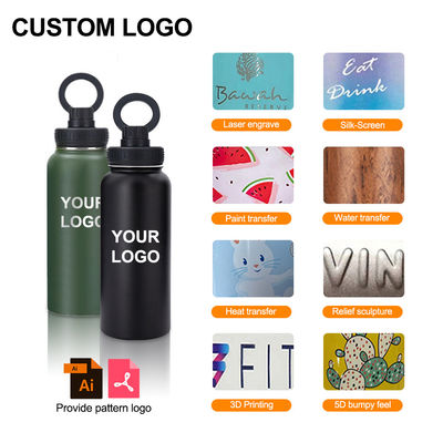 Equipped Anti-corrosion Coating Stainless Steel and Plastic Magnetic Gym Water Bottle