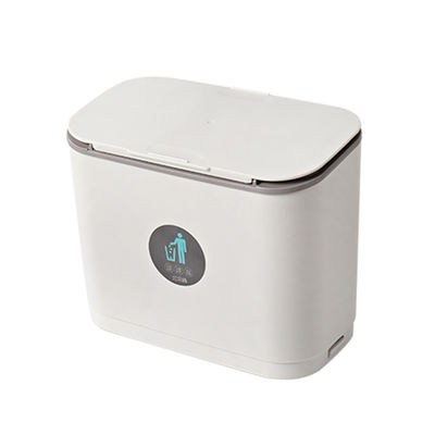 Restaurants Anti-odor Wall Mounted Hanging Slide Cover Trash Can Plastic Rubbish Bin