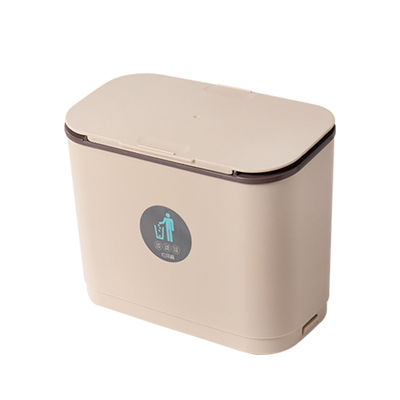 Restaurants Anti-odor Wall Mounted Hanging Slide Cover Trash Can Plastic Rubbish Bin