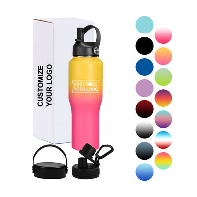 Upgrade Your Camping Gear with this 32oz Stainless Steel Water Bottle and Spout Lid