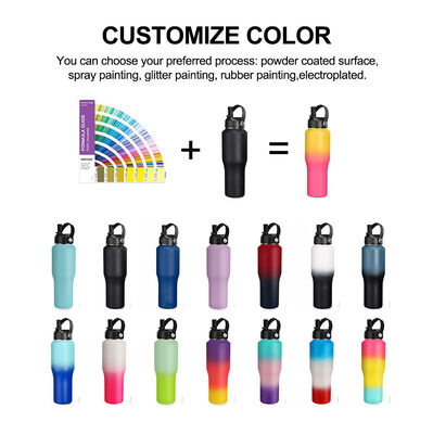 Upgrade Your Camping Gear with this 32oz Stainless Steel Water Bottle and Spout Lid
