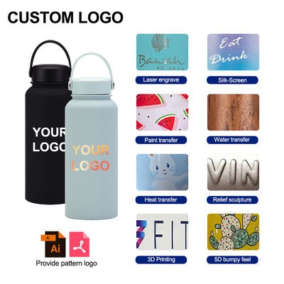 CLASSIC design 32oz wide mouth double wall stainless steel water bottle for eco friendly