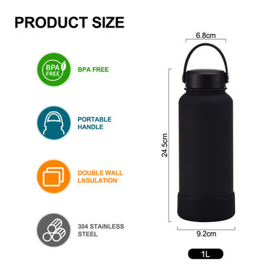 CLASSIC design 32oz wide mouth double wall stainless steel water bottle for eco friendly