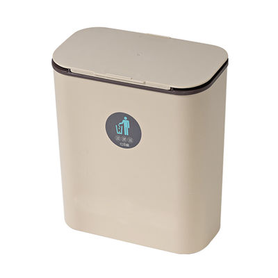 Rectangular Wall Mounted Hanging Slide Cover Trash Can Plastic Rubbish Ash Waste Bin