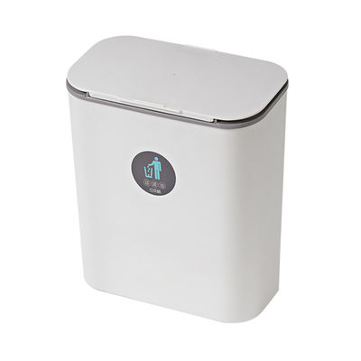 Rectangular Wall Mounted Hanging Slide Cover Trash Can Plastic Rubbish Ash Waste Bin