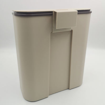 Rectangular Wall Mounted Hanging Slide Cover Trash Can Plastic Rubbish Ash Waste Bin