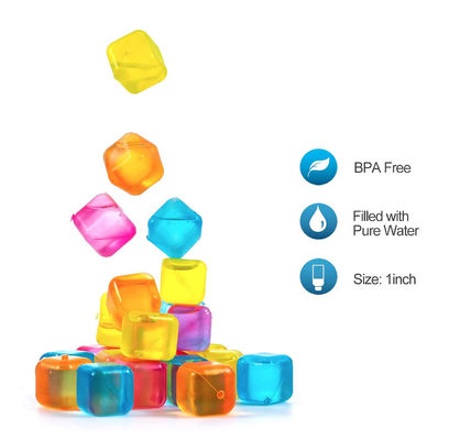 Colorful Refreezable Ice Cubes 310g Made of Food Grade Material BPA Free Plastic